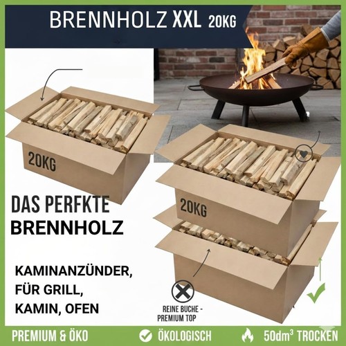 Brennholz xxl 20kg buche - xxl,