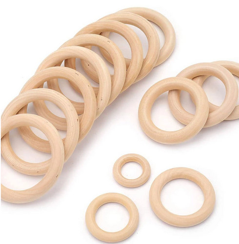 Holzringe natur farblos - natur,