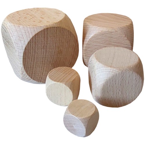 Holzwürfel aus buchenholz - holzwürfel,