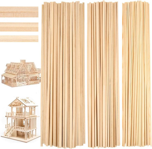 Quadratische holzstäbe 30cm - quadratische,