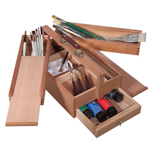 Malkoffer holz malkasten - holz,