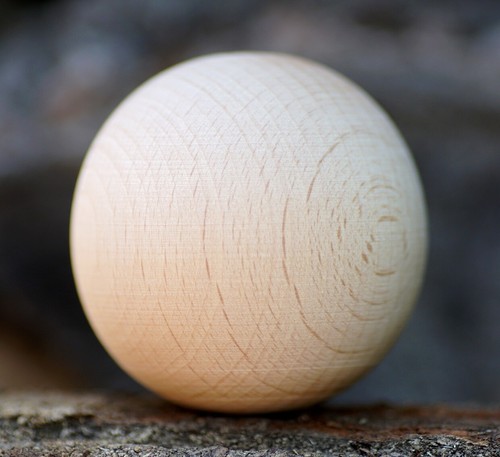 Holzkugel ungebohrt mm - ungebohrt,